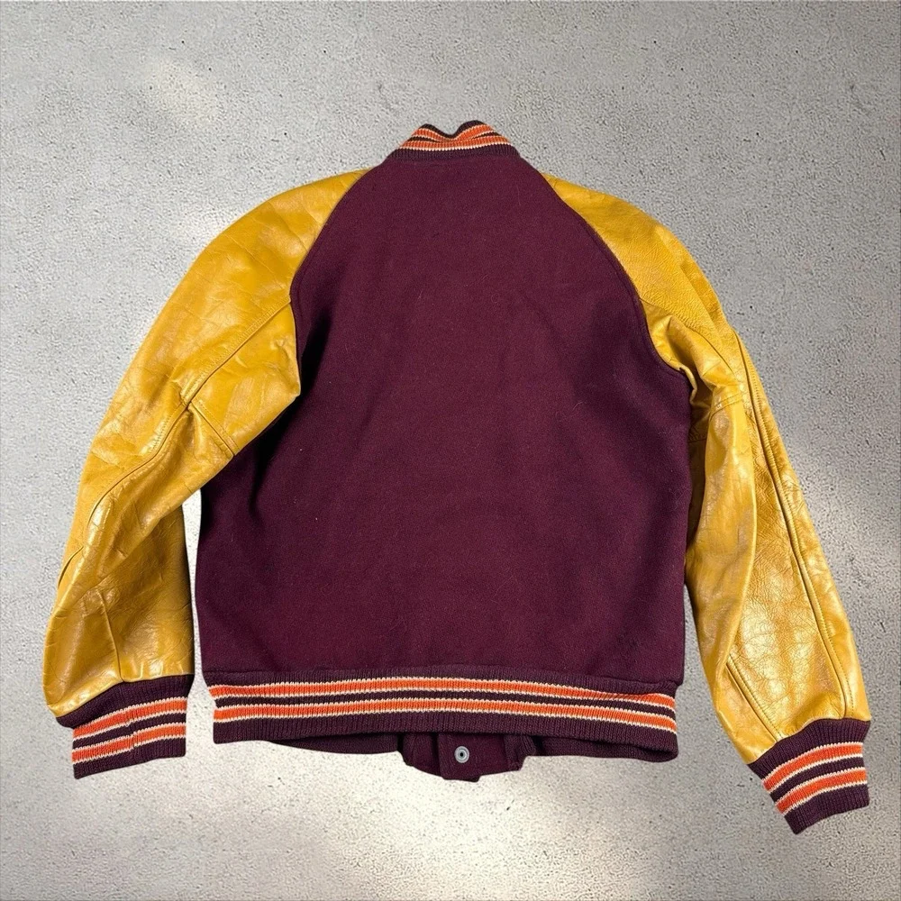 Vintage 60s 70s Virginia Tech Hokies Varsity Jacket Fits Adult Small/Medium